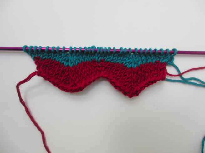 zig zag knitting stitch