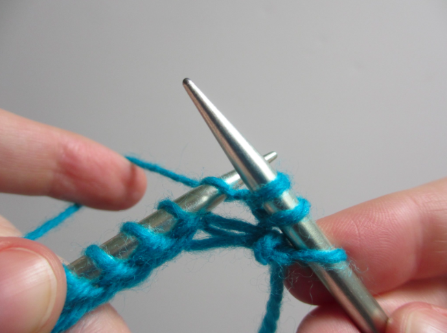 Knit - Continuing the Trinity Stitch 