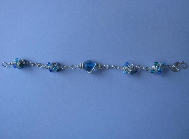 blue bracelet