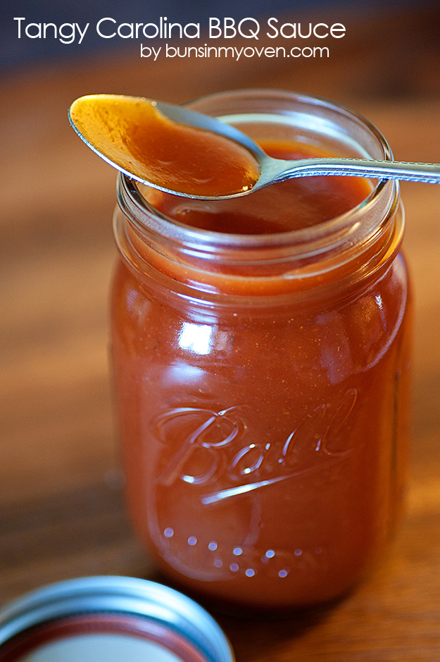 Jar of Barbeque Sauce with Spoon