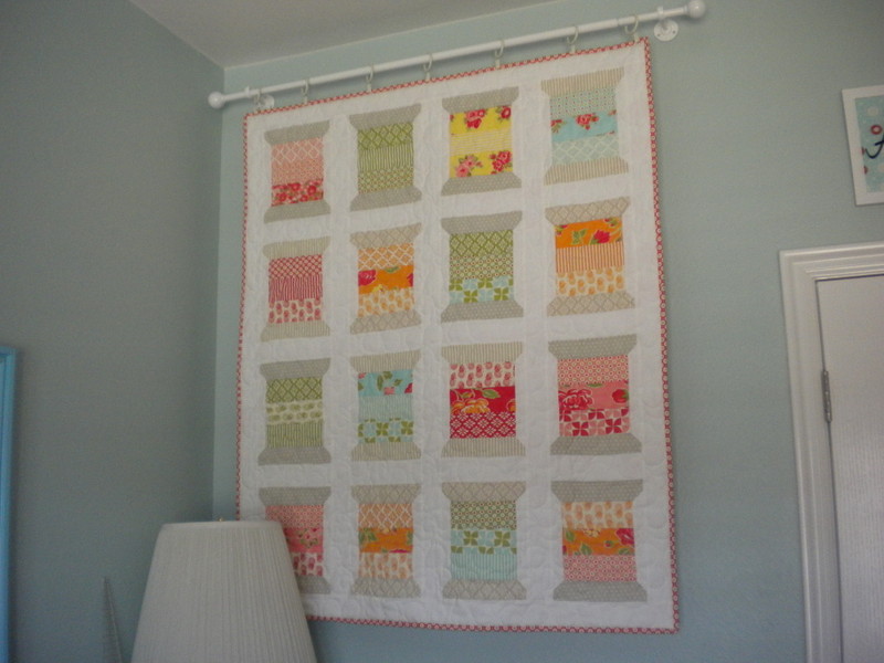 Spool-Themed Quilted Wall Hanging