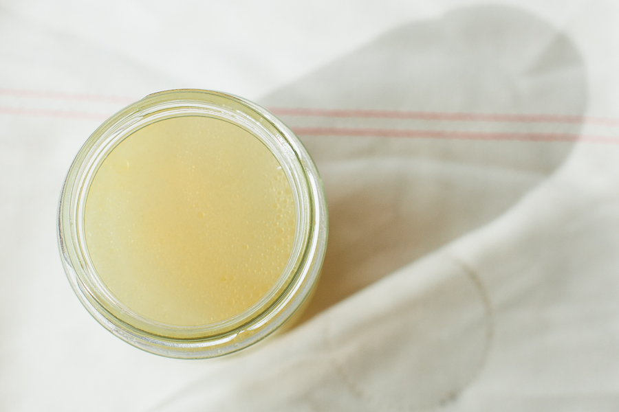 Broth in a Glass Jar