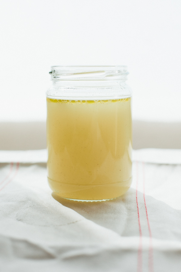 Glass Jar Filled with Stock