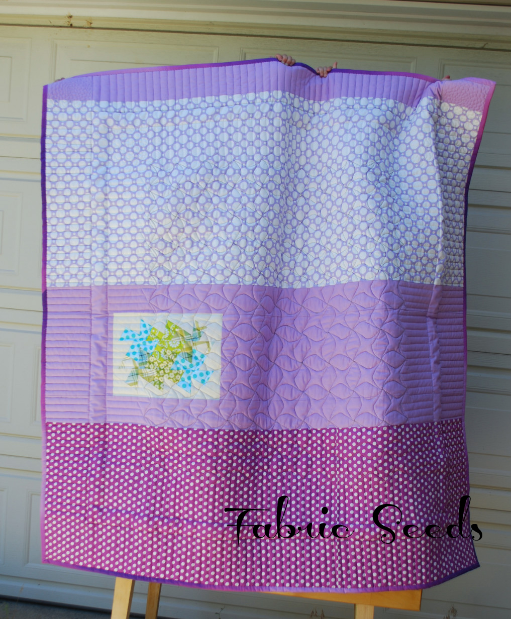 Lil Twister Quilt: Larger Pieces for the Quilt Back