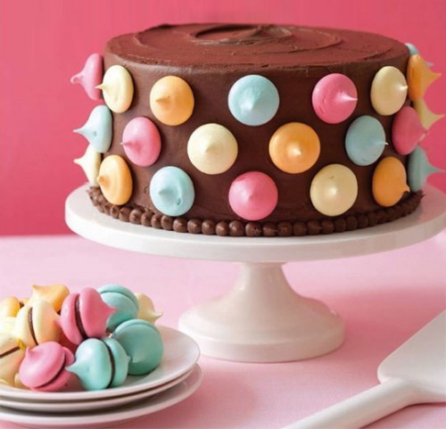 Meringue Polka Dot Cake