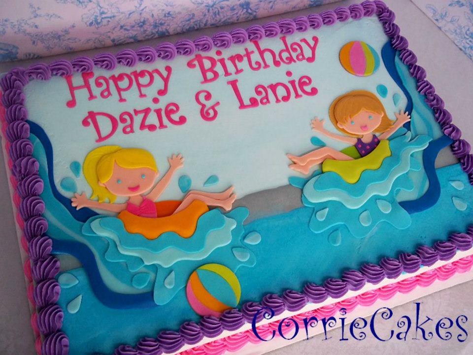 Pool Themed Cake