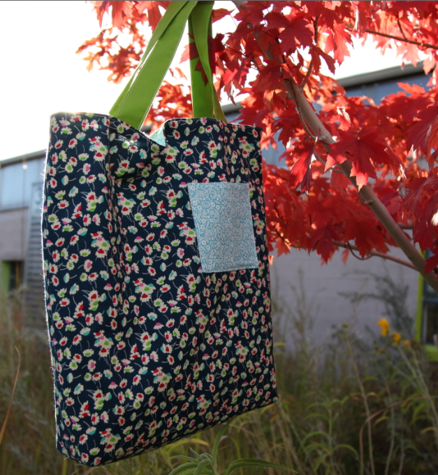 Tote Bag Hanging in Autumn Tree