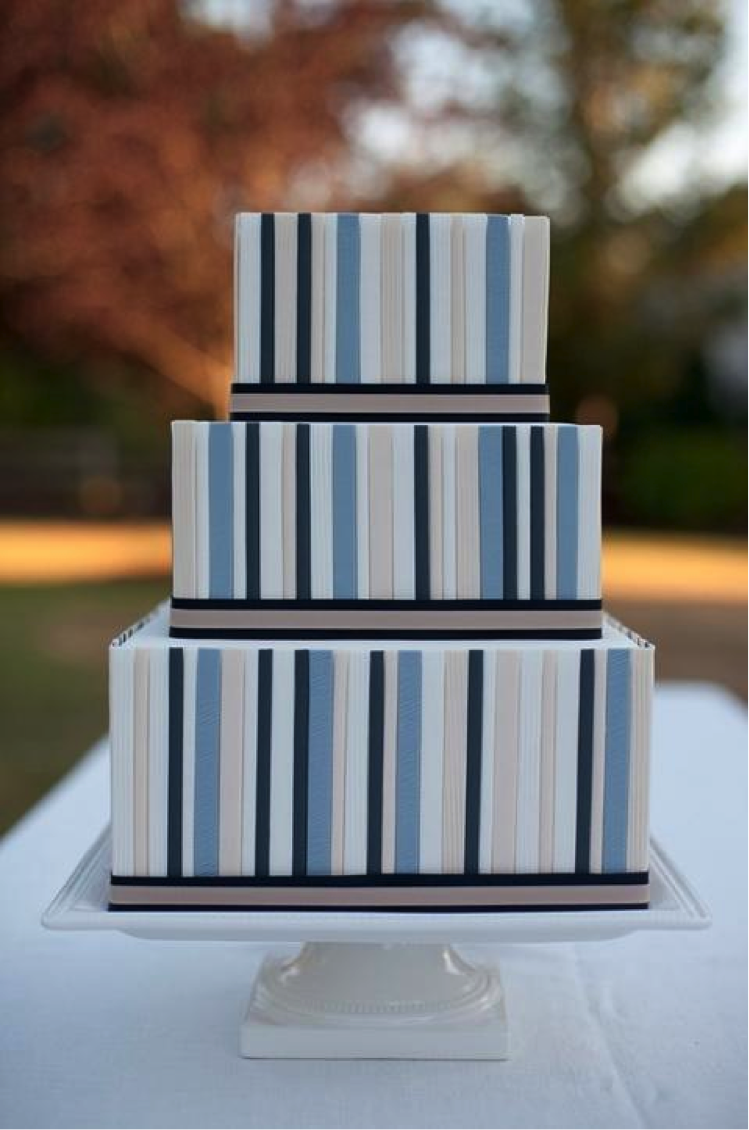 Modern Blue Cake