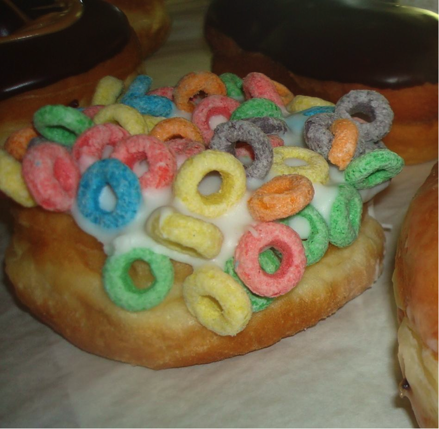 Doughnut Topped with Cereal 