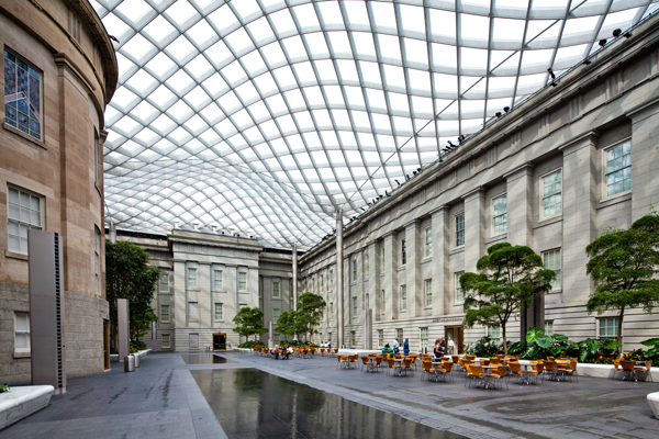 Interior of a Plaza Atrium 