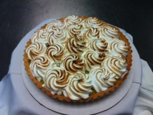 Lemon Tart with Burnt Marshmallow Top