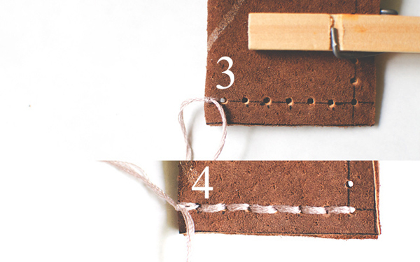 Prepare leather: steps 3-4