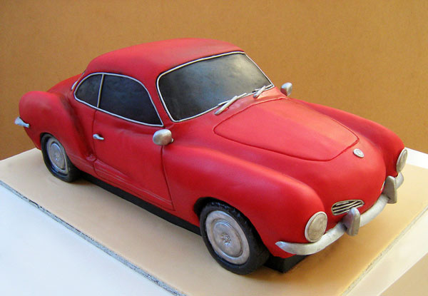 Red VW Car Cake 