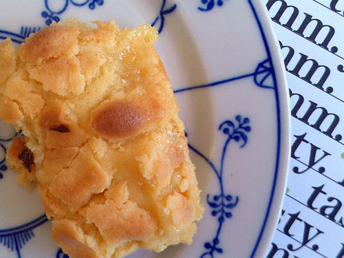 Piece of Philadelphia Style Butter Cake on Plate