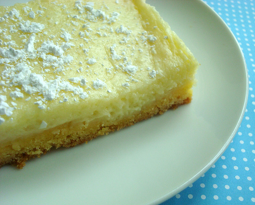 Piece of St. Louis Butter Cake on Plate