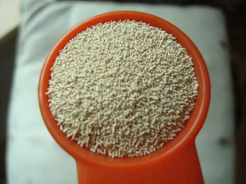 Tablespoon Filled with Grains