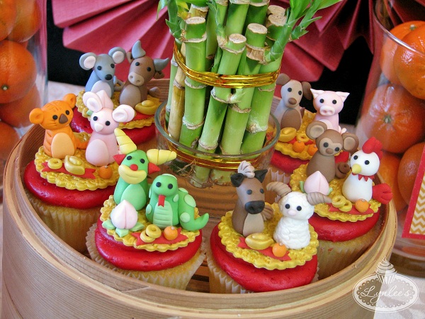 Lunar New Year Fondant Animal Toppers