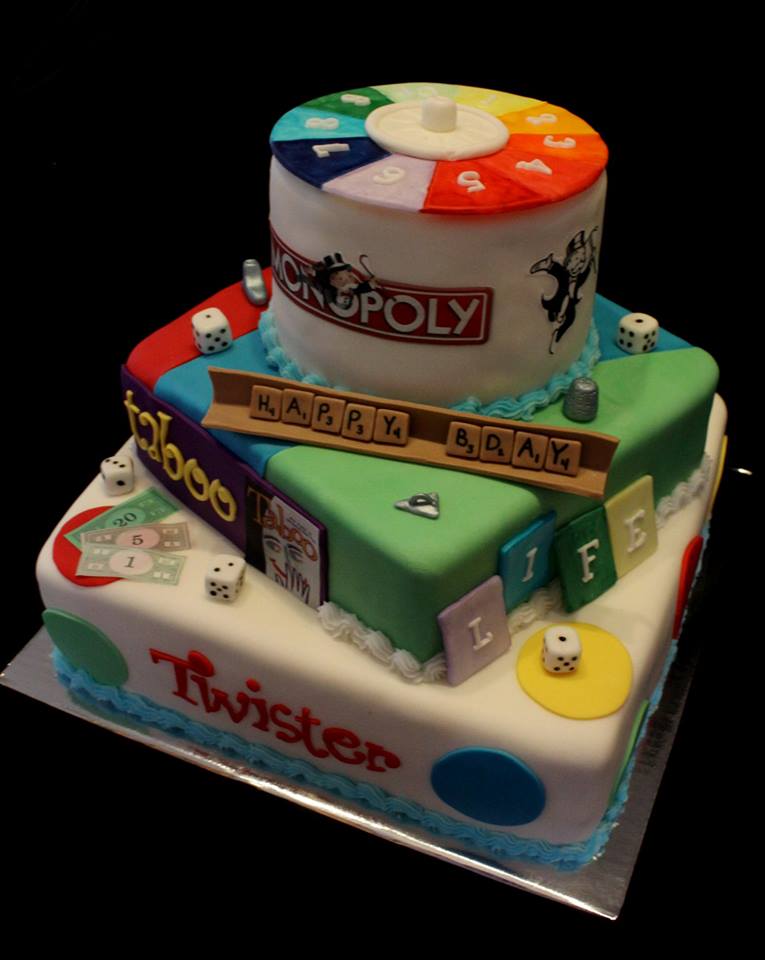 Cake Themed with Various Board Games