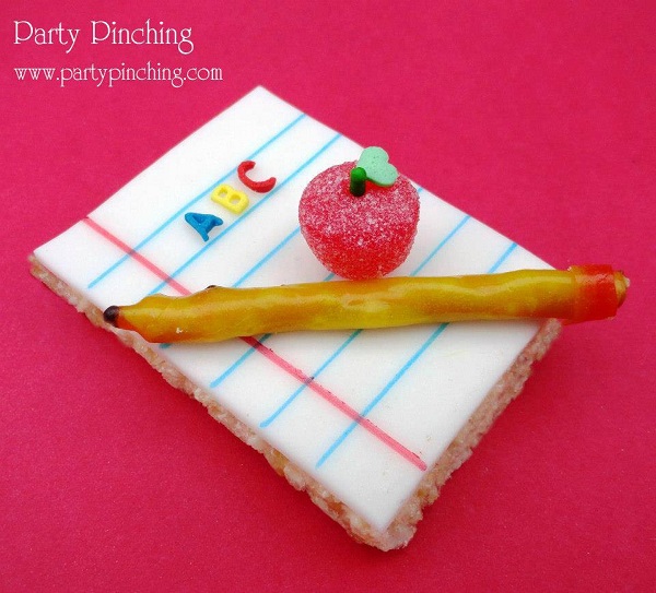 Fondant School-Themed Cookie Topper with Pretzel Pencil