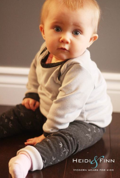 Sweet Little Baby Sitting and Modeling Baby Clothes