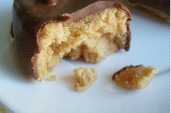 Chewy Chocolate Covered Peanut Butter