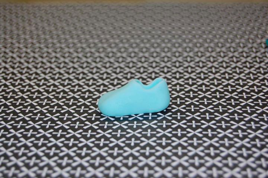 Close Up of Shoe-Shaped Fondant with Further Definition
