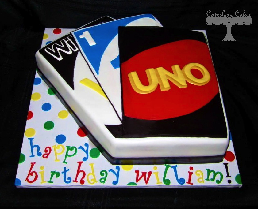 Cake In Shape of Uno Cards