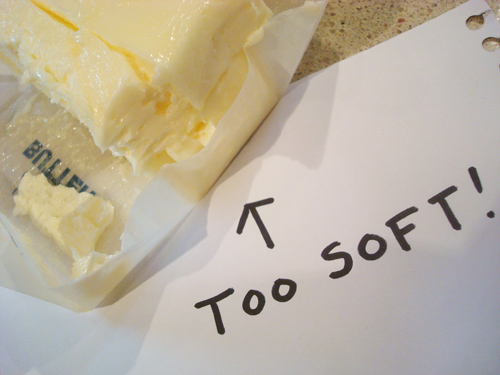 Butter Lying Next to Note Reading Too Soft