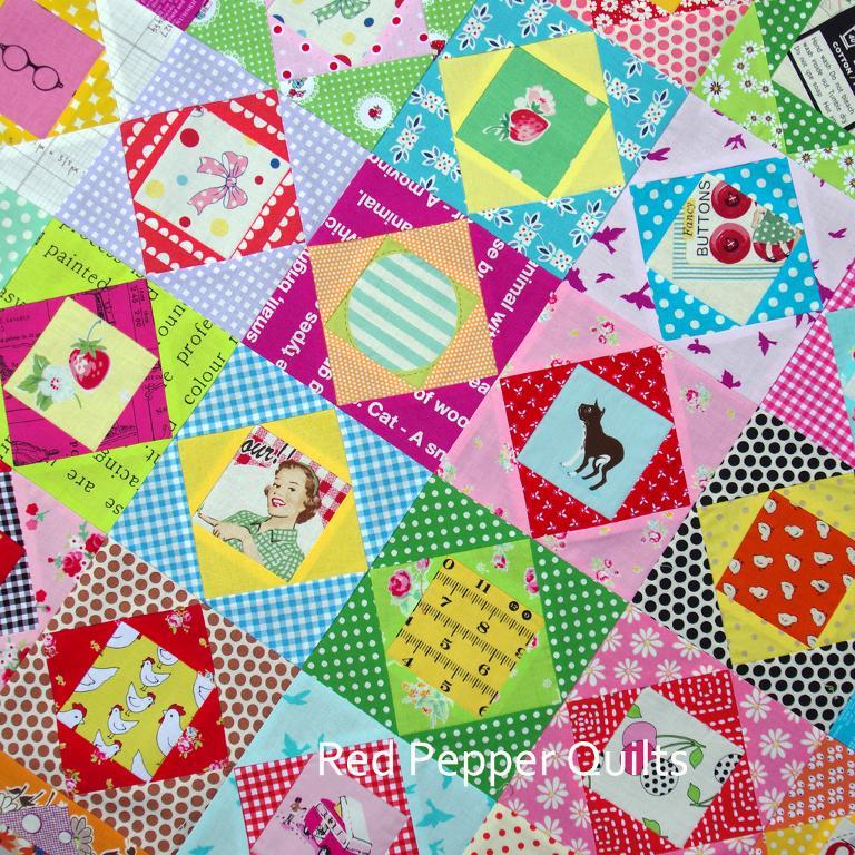 Quilt with Alternating Pattern and Pictorial Quilt Blocks