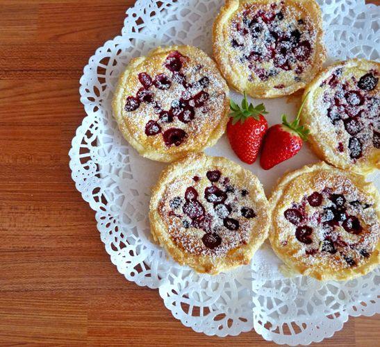 Five Fruit Tarts on a Doily 