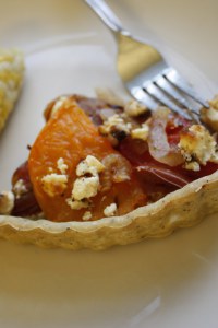 Tomato Tart, on Plate with Fork