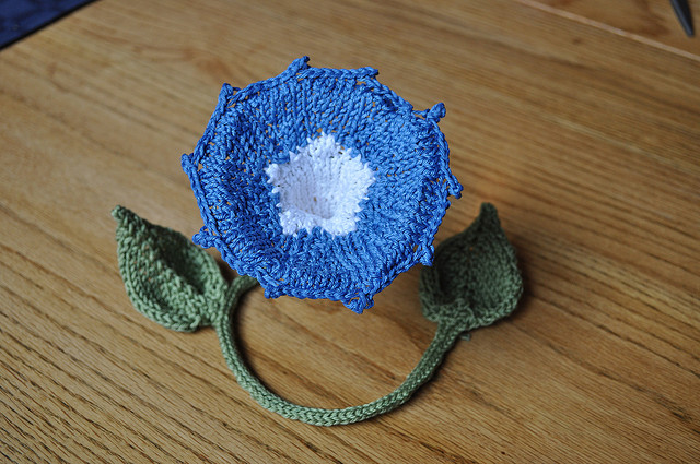 Knit Morning Glory Decoration