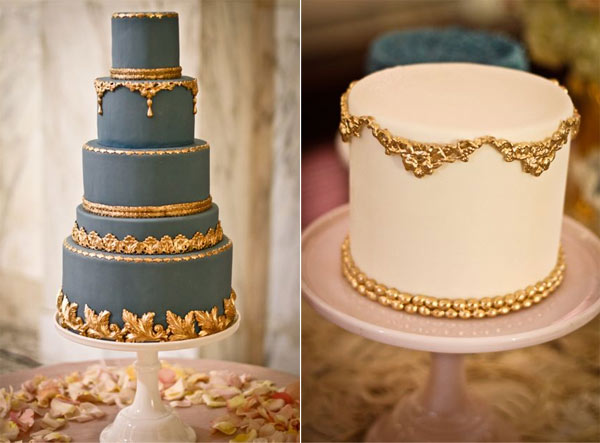 Gorgeous Gold Cakes On Bluprint