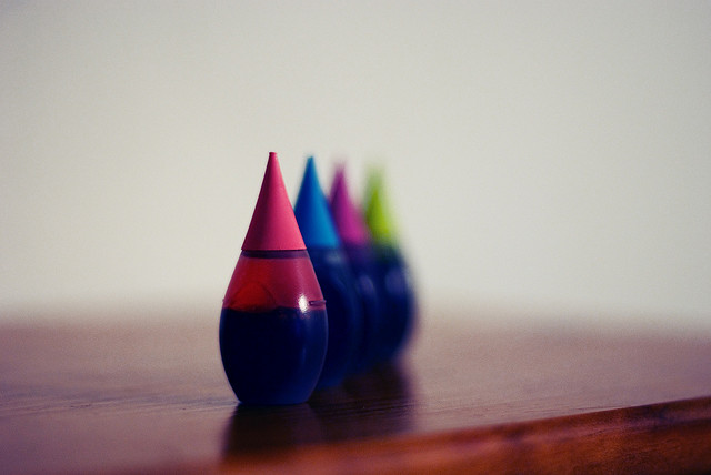 Row of Food Coloring Containers