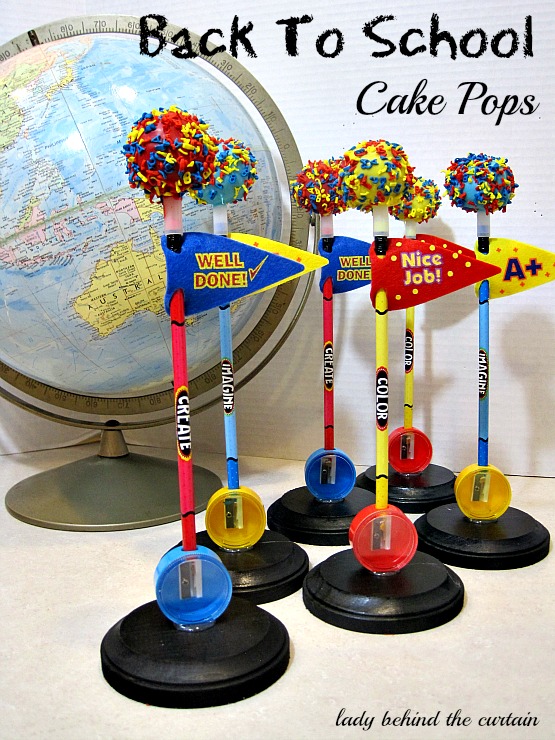 Cake Pops Atop Pencils