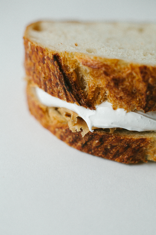 Close Up on Fluffernutter Sandwich