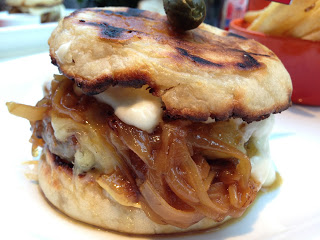 French Onion Soup Burger, Onions in Clear View