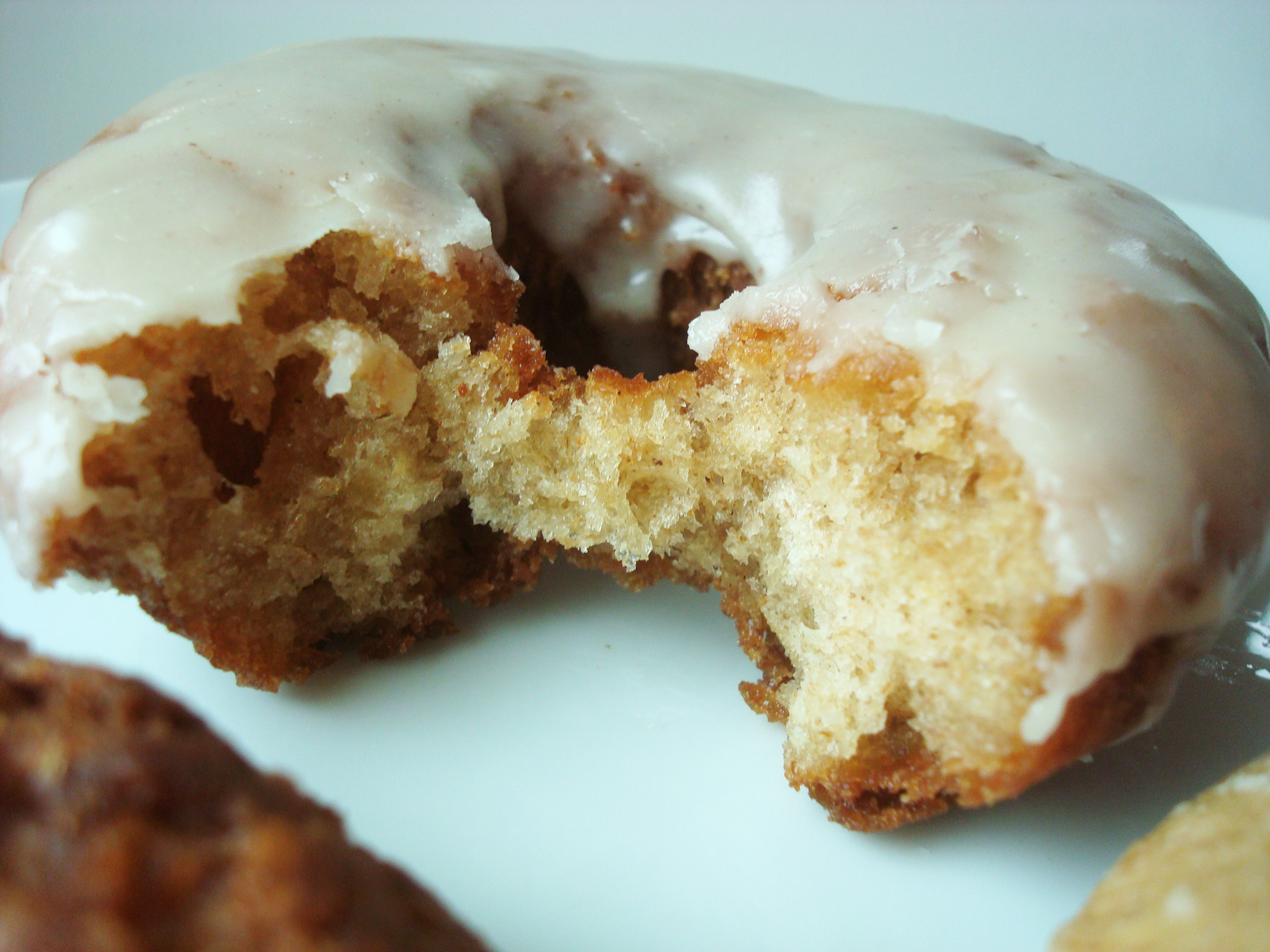 Doughnut Sliced in Half to See Center