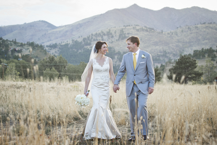 Wedding Photos: Bride and Groom, Mountain Backdrop