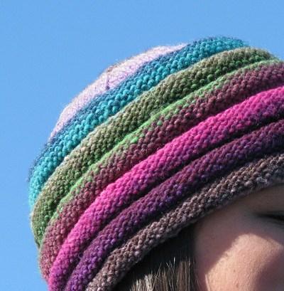 Hat with Rainbow-Colored Brim