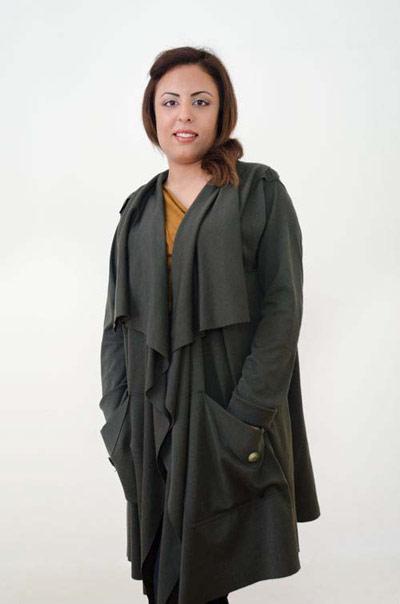 Woman in Grey Coat