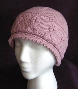 Mannequin Wearing Pink Knit Hat