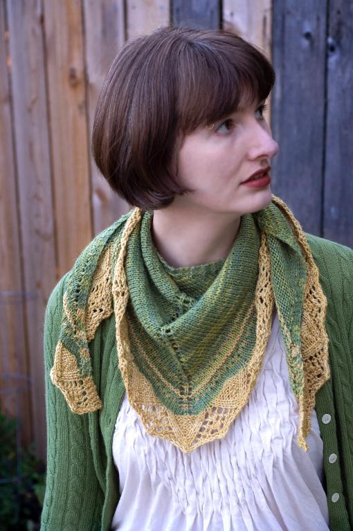 Woman Wearing Green and Yellow Shawl 