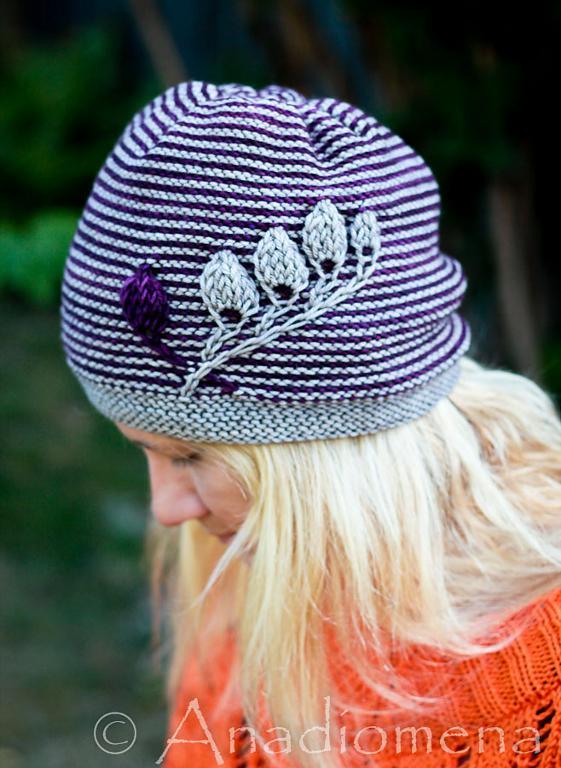 Blue Striped Hat with Embellishment, on Bluprint 