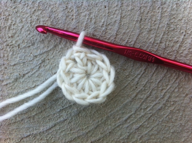 In-the-Round Crochet Stitching on Hook