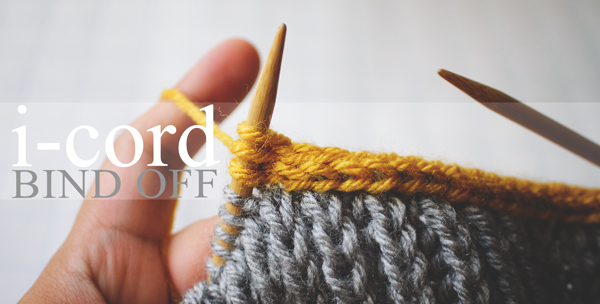 Instructions and tutorial for the i-cord bind off - Hands Binding Off