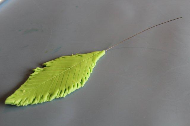 Adding Stem to Leaf for Modeling Chocolate Palm Tree