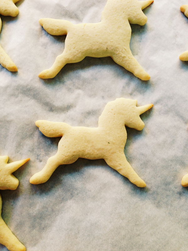 Sugar Cookies Cooling on Wax Paper