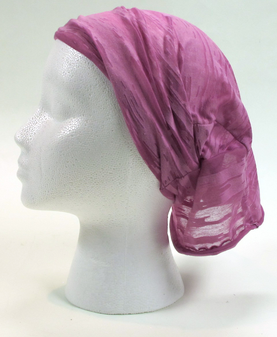 Pink Headscarf on Mannequin Head