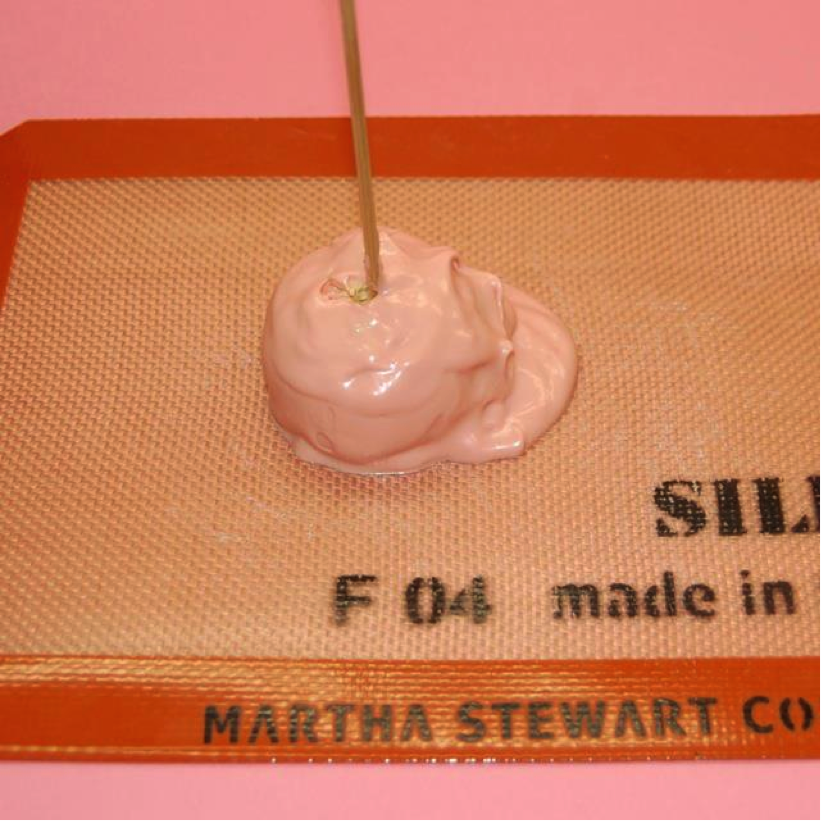 Cooling Dipped "Ice Cream" on Mat